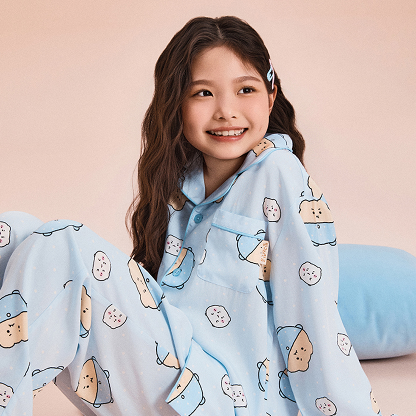 [당일출고][망그러진곰] 스파오키즈 망고미 긴팔 파자마 잠옷 SPPPG23KU2