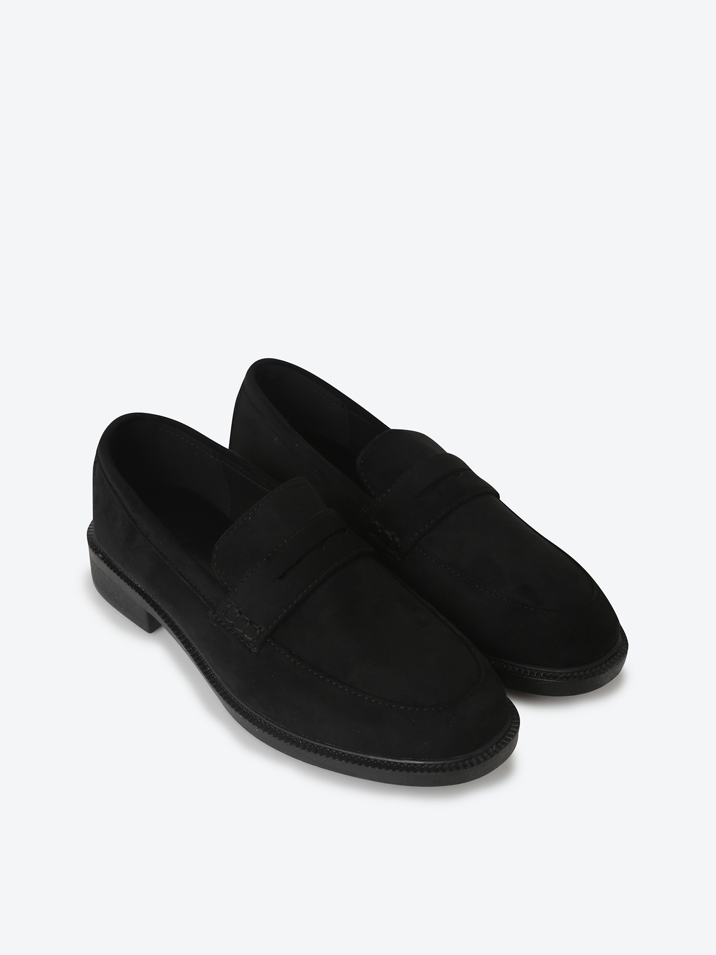 (출근/하객룩 추천) (신세틱 스웨이드) 라운드토 클래식 페니로퍼 3cm HPWWCFF901