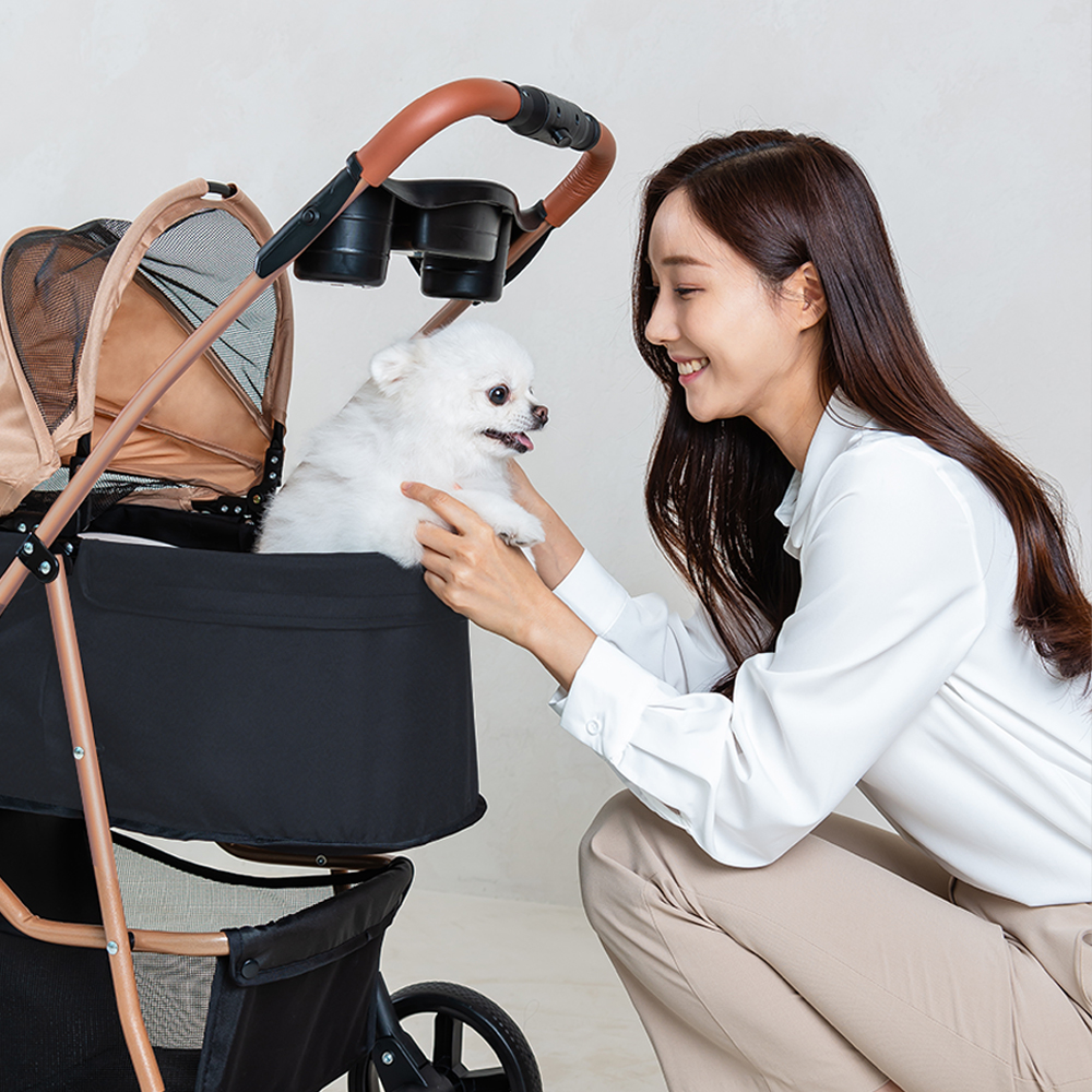 경량 퀵폴딩 강아지 고양이 유모차 반려동물 개모차