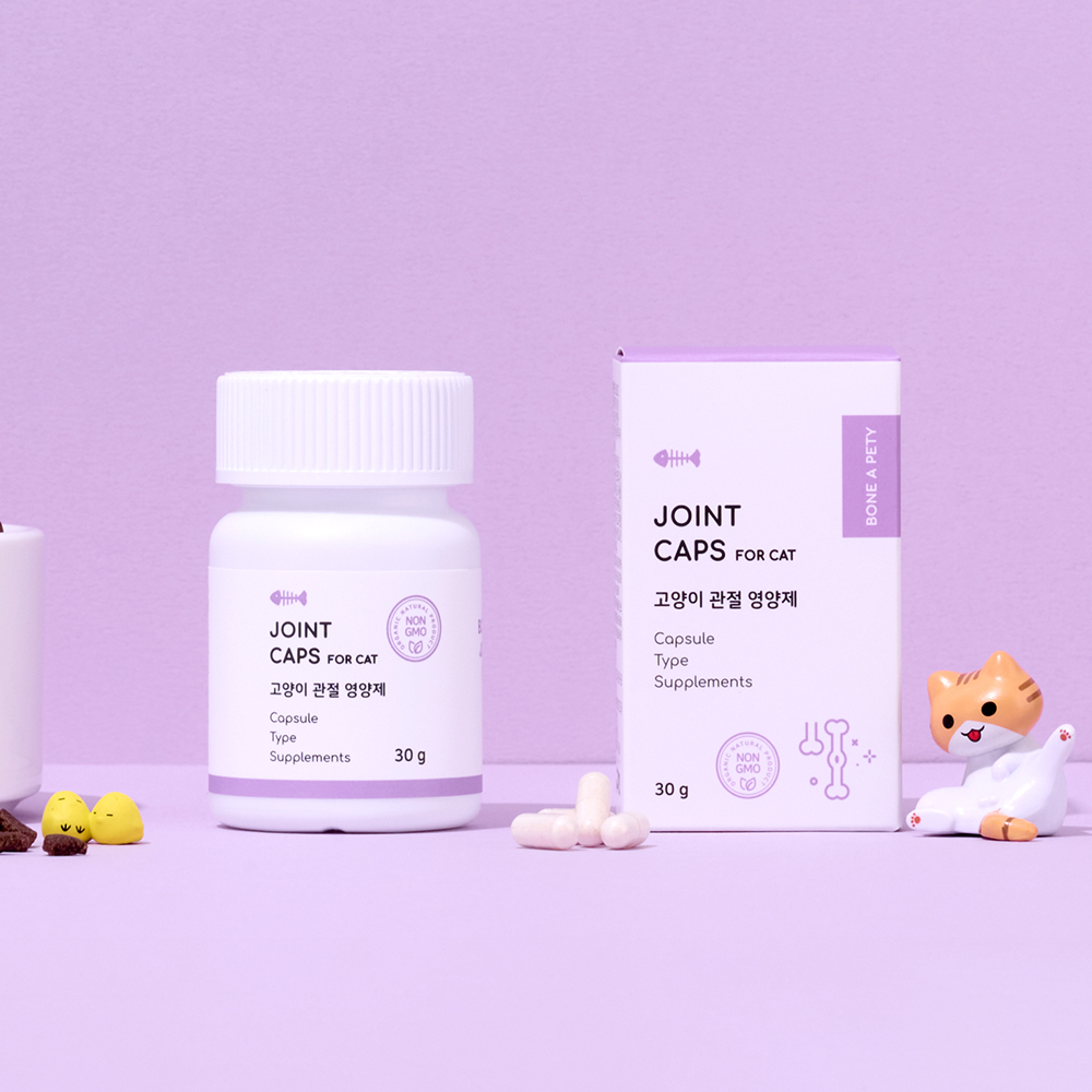 본아페티 조인트캡스포캣 고양이 관절 영양제 60캡슐, 1개