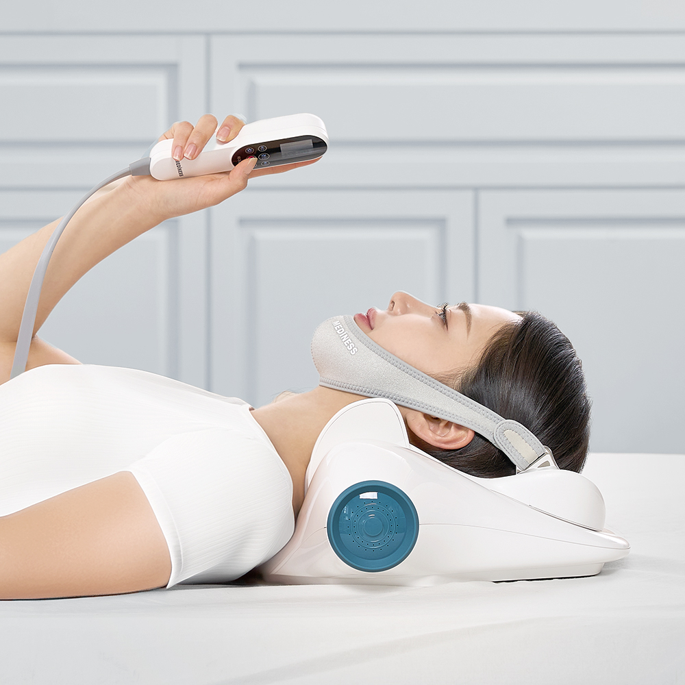 거북목 교정기 및 목견인기 목디스크 치료기 넥필 MDM-3577