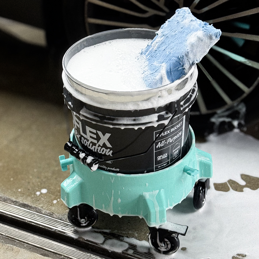 (행사상품)오플렉스 시그니처 민트 버킷돌리+75mm 우레탄 바퀴 세트