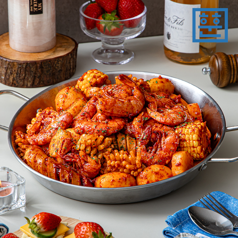훈훈수산 보일링 씨푸드 쉬림프 밀키트 미국식 해물찜 보일링크랩