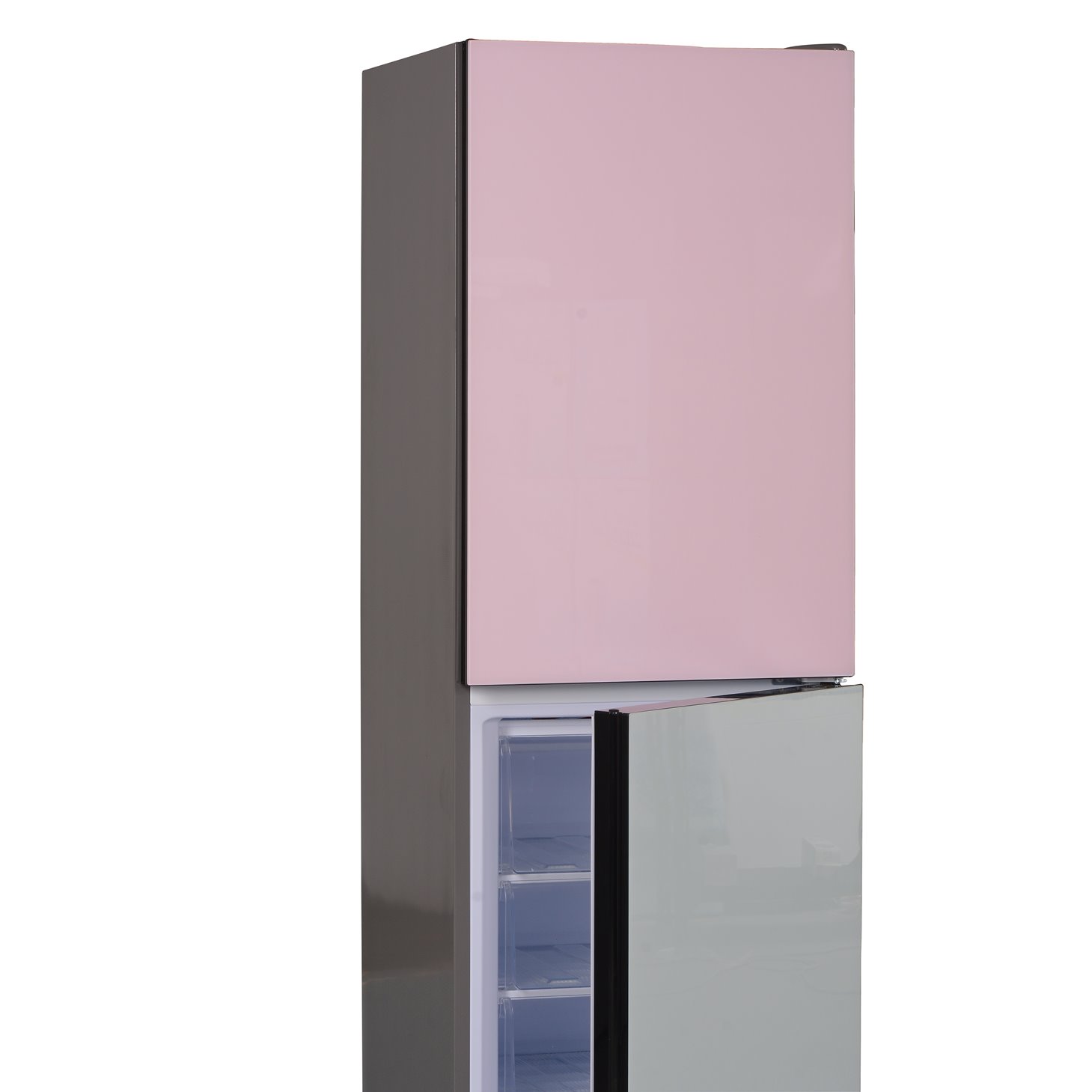 [품절]하이얼 아쿠아 글램글라스 스마트 콤비 냉장고 HRP257MDPW 248L 핑크