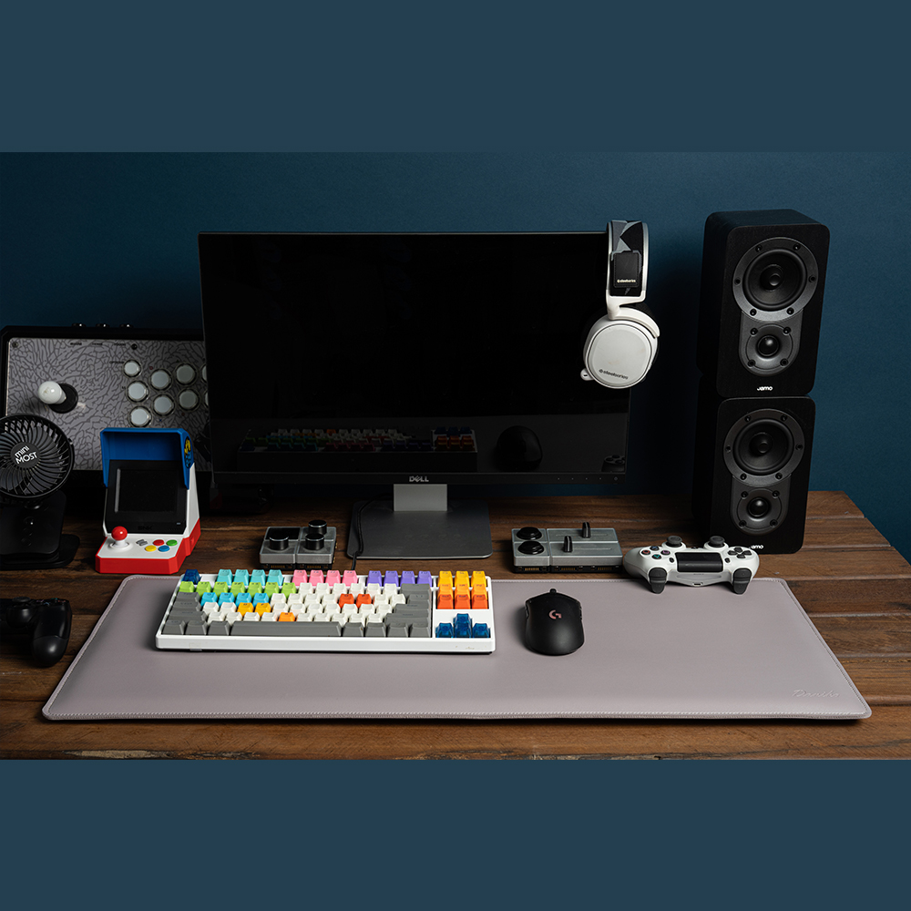 [다니카] 멜로우 게이밍 마우스 스펀지 가죽 데스크패드 장패드