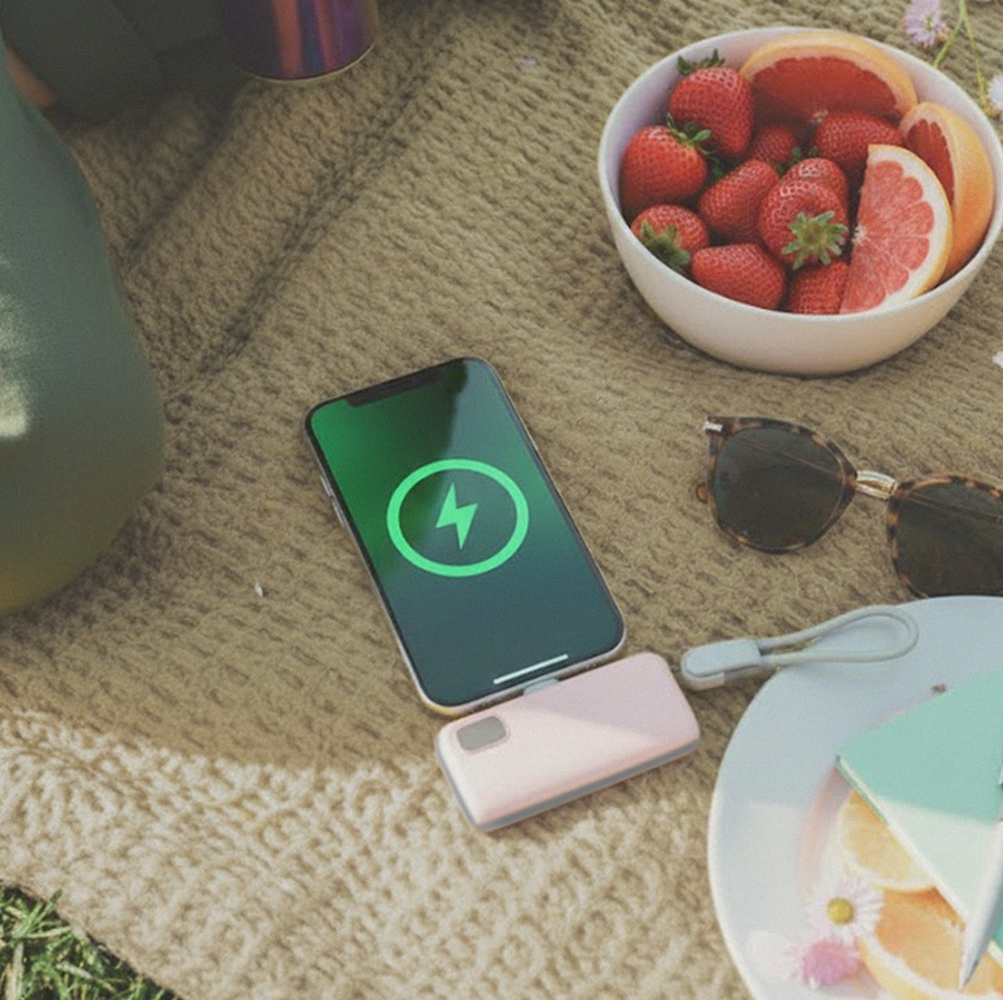 넥스트유 썬드라 BC2 C타입 도킹형 고속 충전 미니 보조배터리 5000mAh, 블루