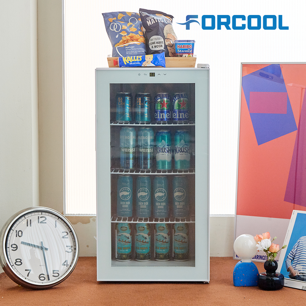 포쿨 음료수냉장고 쇼케이스 미니 가정용 소형 술냉장고 업소용 음료 술장고 90L