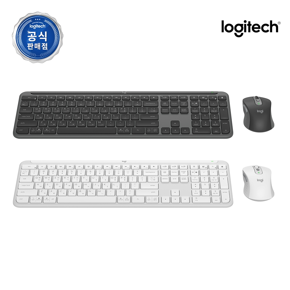 로지텍코리아 공식 Signature Slim MK950 Combo 그래파이트, 팬터그래프