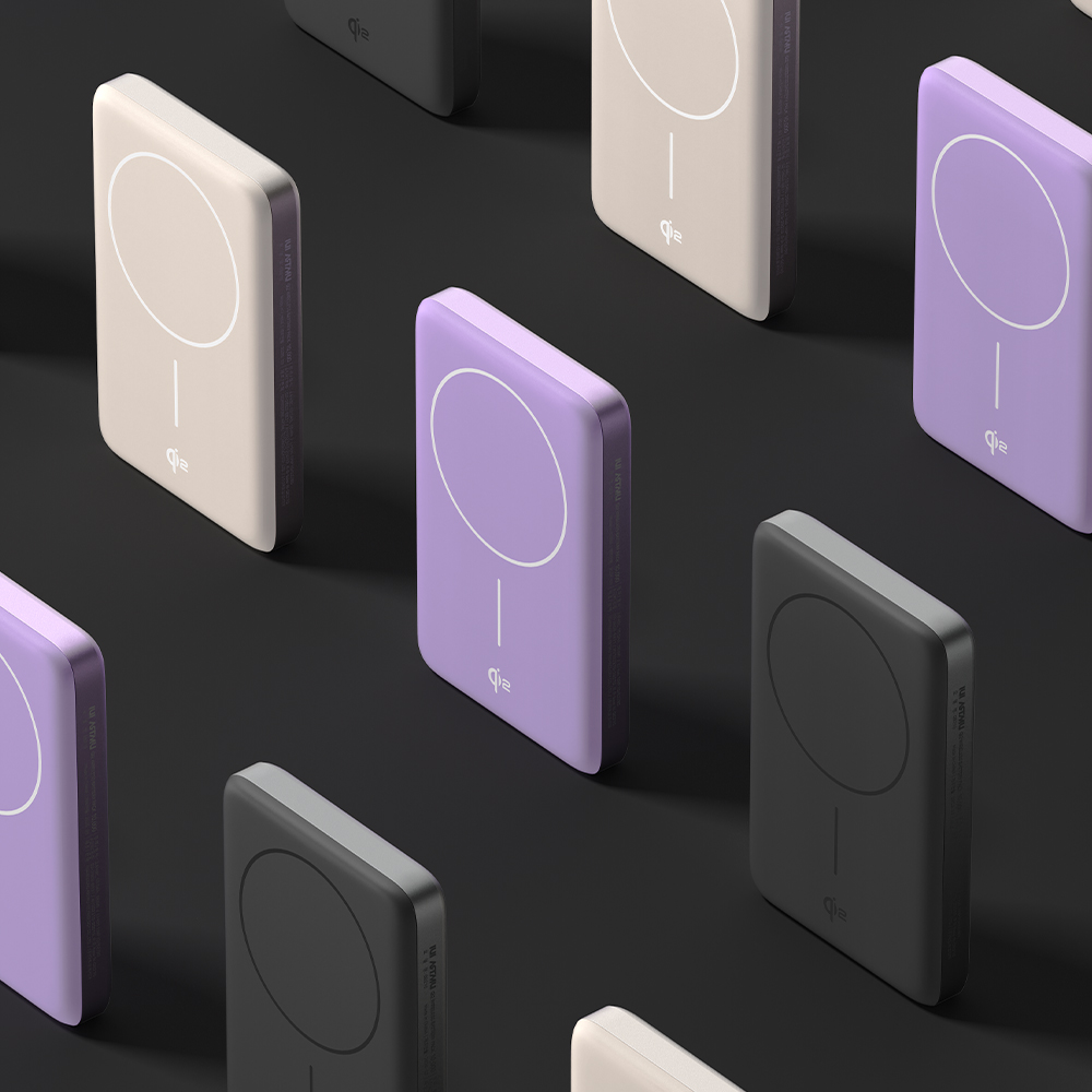 Qi2 15W 맥세이프 슬림 고속 보조배터리 10000mAh QB210 그레이