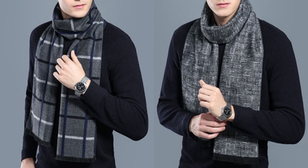 남성 머플러 캐시미어 울 목도리 선물 남자 정장 코디 따뜻하고 스마트한