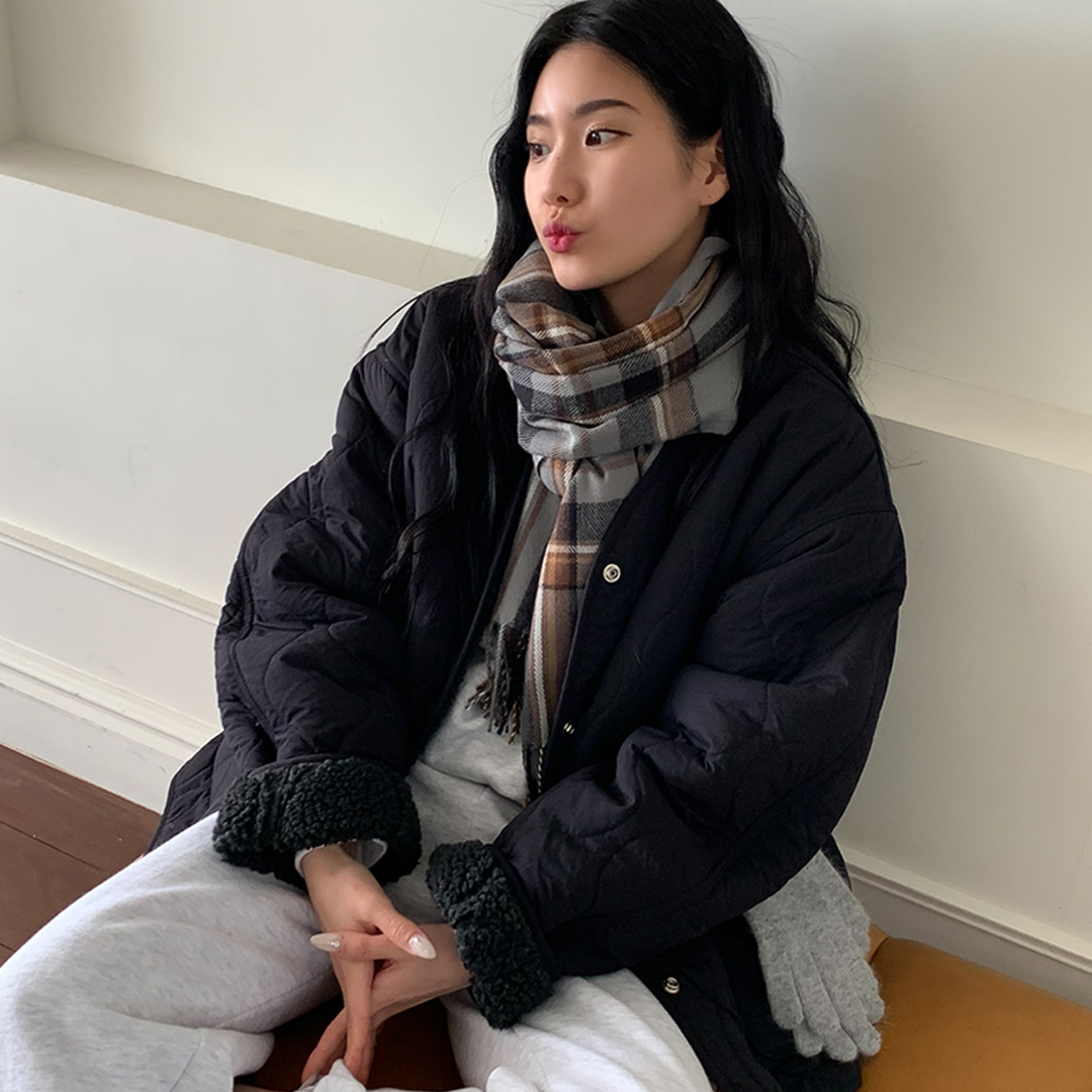 소프트 체크 롱 목도리 11color