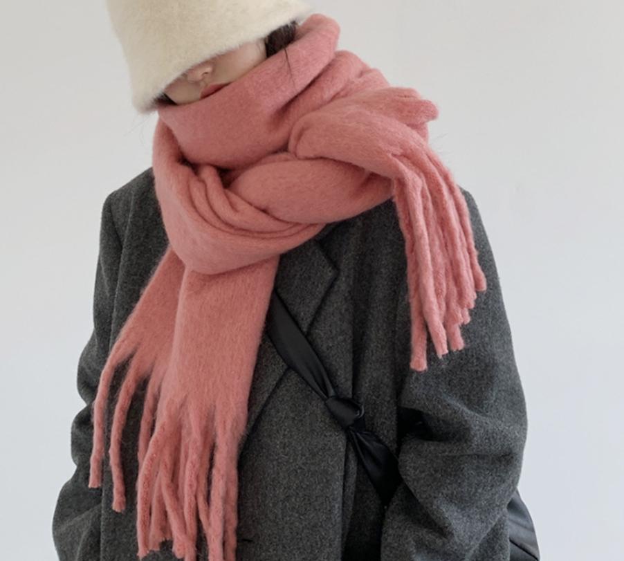 겨울목도리 여성 알파카목도리 대형머플러 오버사이즈목도리