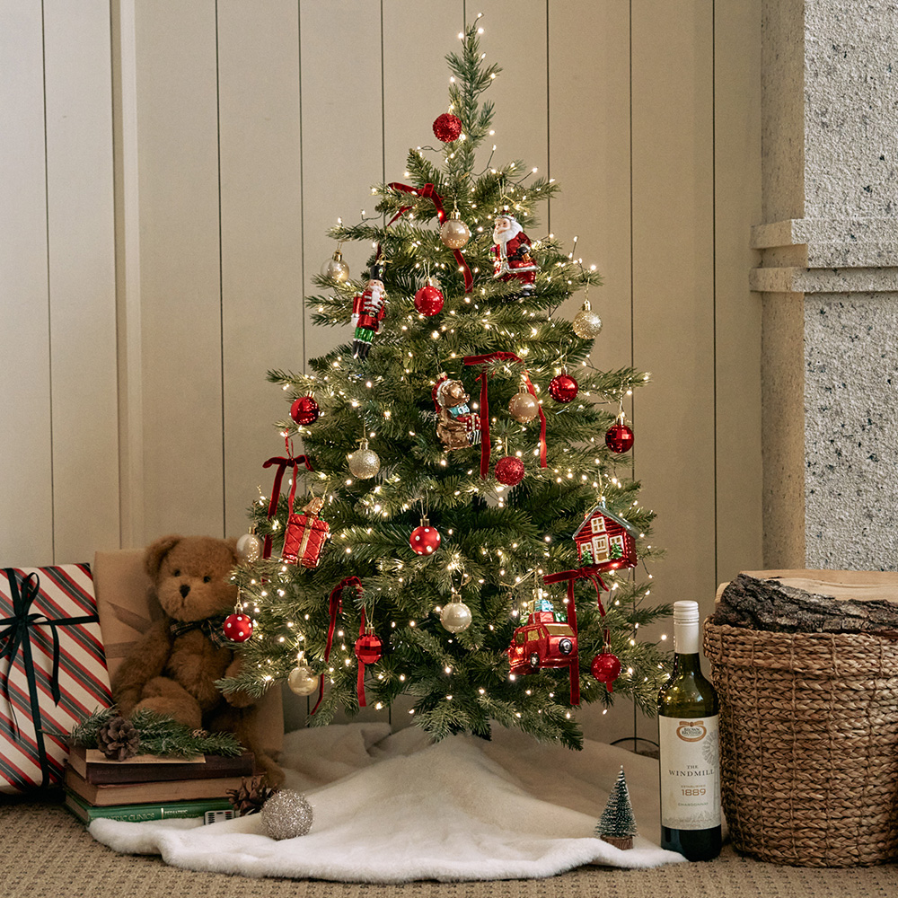 400P 전구포함 크리스마스 100cm 미니트리 중형 풀세트 트윙클 크리스탈