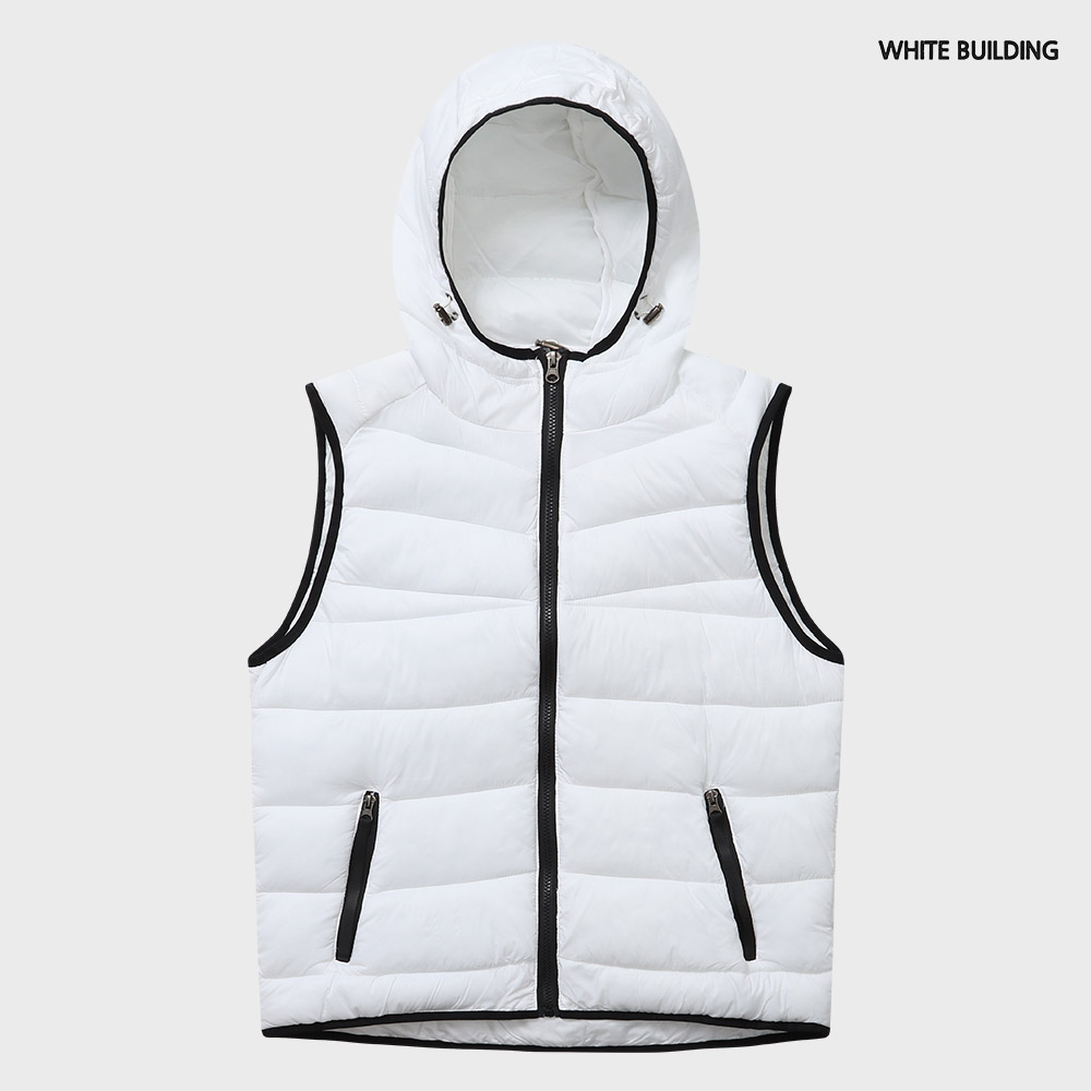 경량패딩 조끼 다운베스트 패딩 점퍼 겨울 방한 깔깔이 후드 남자 집업