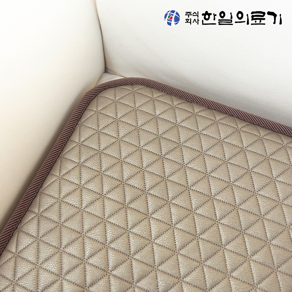 한일의료기 쇼파 전기매트 온열방석 전기방석 쇼파용 소파 탄소 장판 3단 레더필브라운