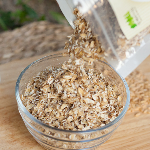 국산 오트밀 유기농 통 귀리 압착 무설탕 납작 400g