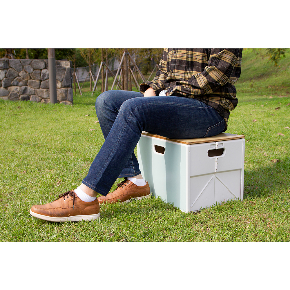 큐폴드 캠핑 폴딩 박스 접이식 수납 정리함 45L