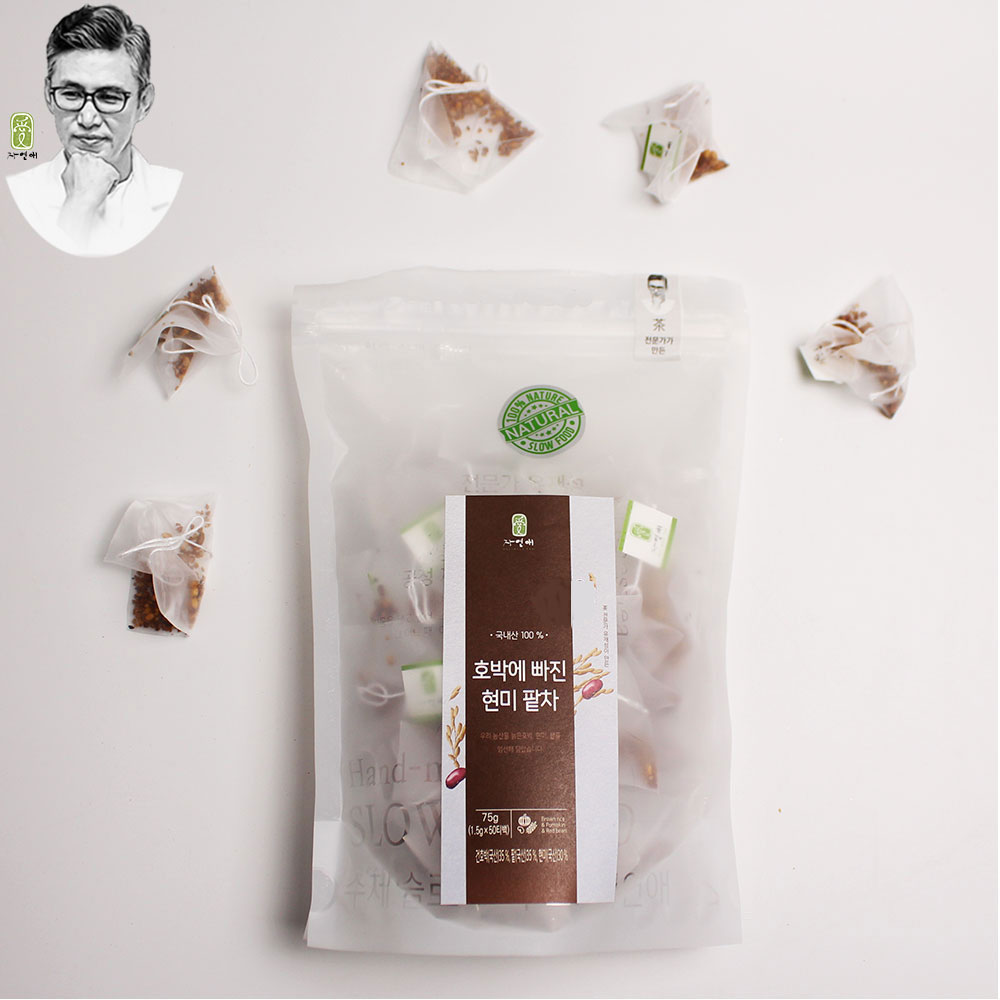 당 없는 호박 현미 팥 차 20티백