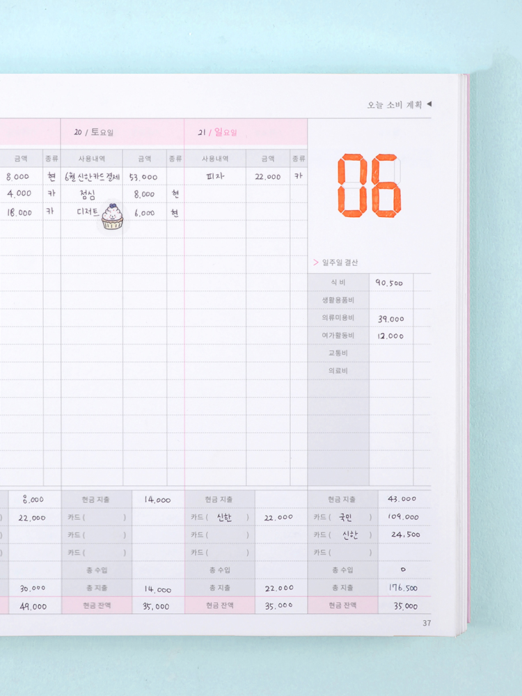 일상 속에서 활용하는 신혼부부 가계부, 오늘쓰임 다이어리로 쉽게 관리하세요
