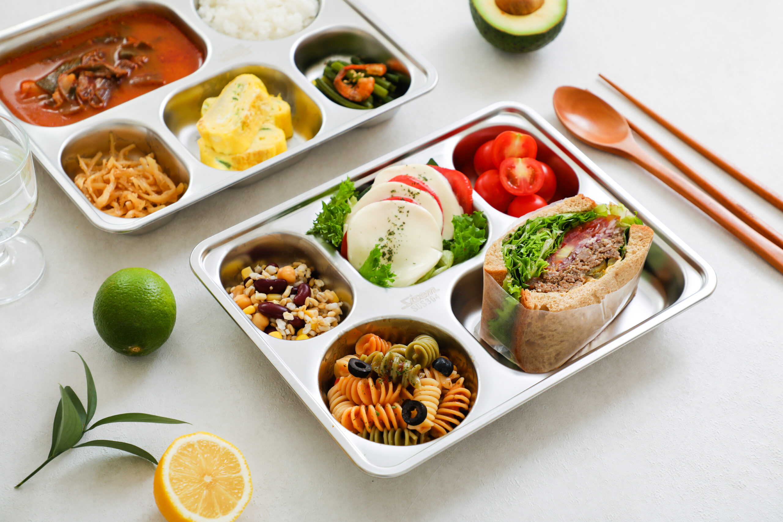 가정이나 병원에서 딱 맞는 깊은 스텐 식판, 다이어트와 어린이용으로 좋아요!