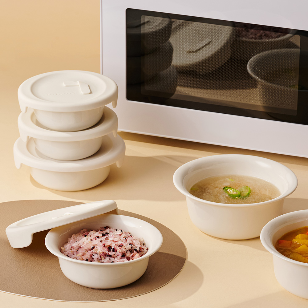 쉽고 깔끔하게 밥을 담을 수 있는 도자기 밥용기 추천!