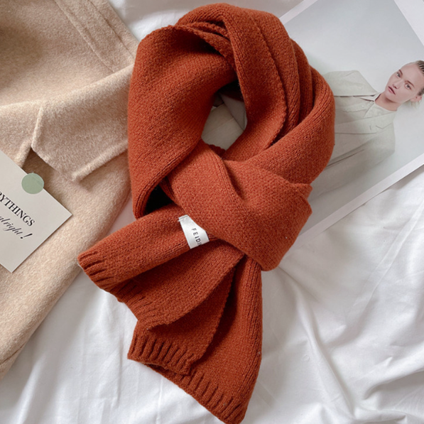 겨울 쁘띠 니트 목도리 짧은 미니 숏 머플러 여자 학생 커플 선물 답례품