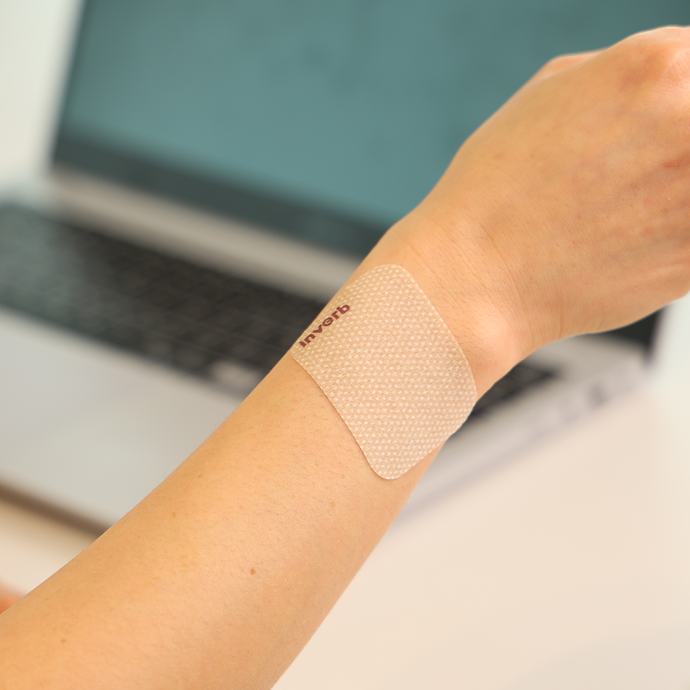 인버브 근육 관절 패치 24매 1세트 종아리 손가락 손목 목 어깨 허리 발목 붙이는 무릎 다리 동전 원적외선 패치