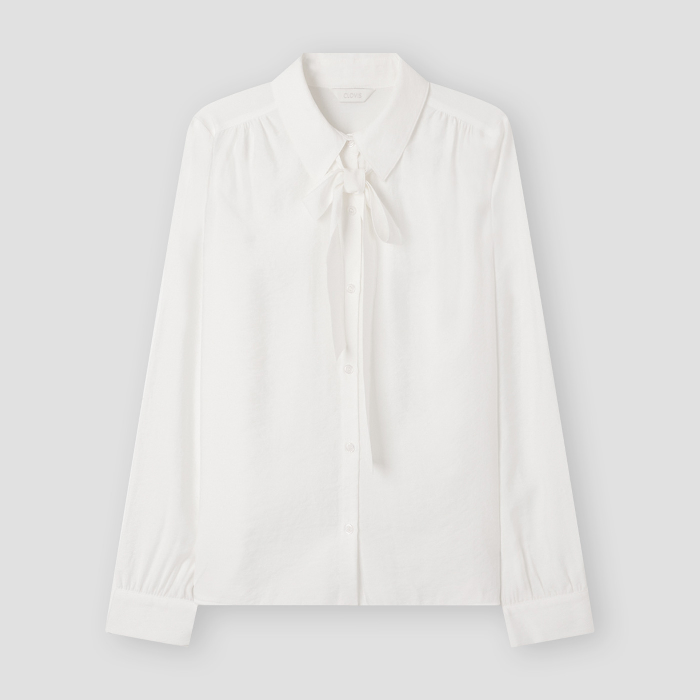 [클라비스] 카라 타이 블라우스_CVBWG1202M