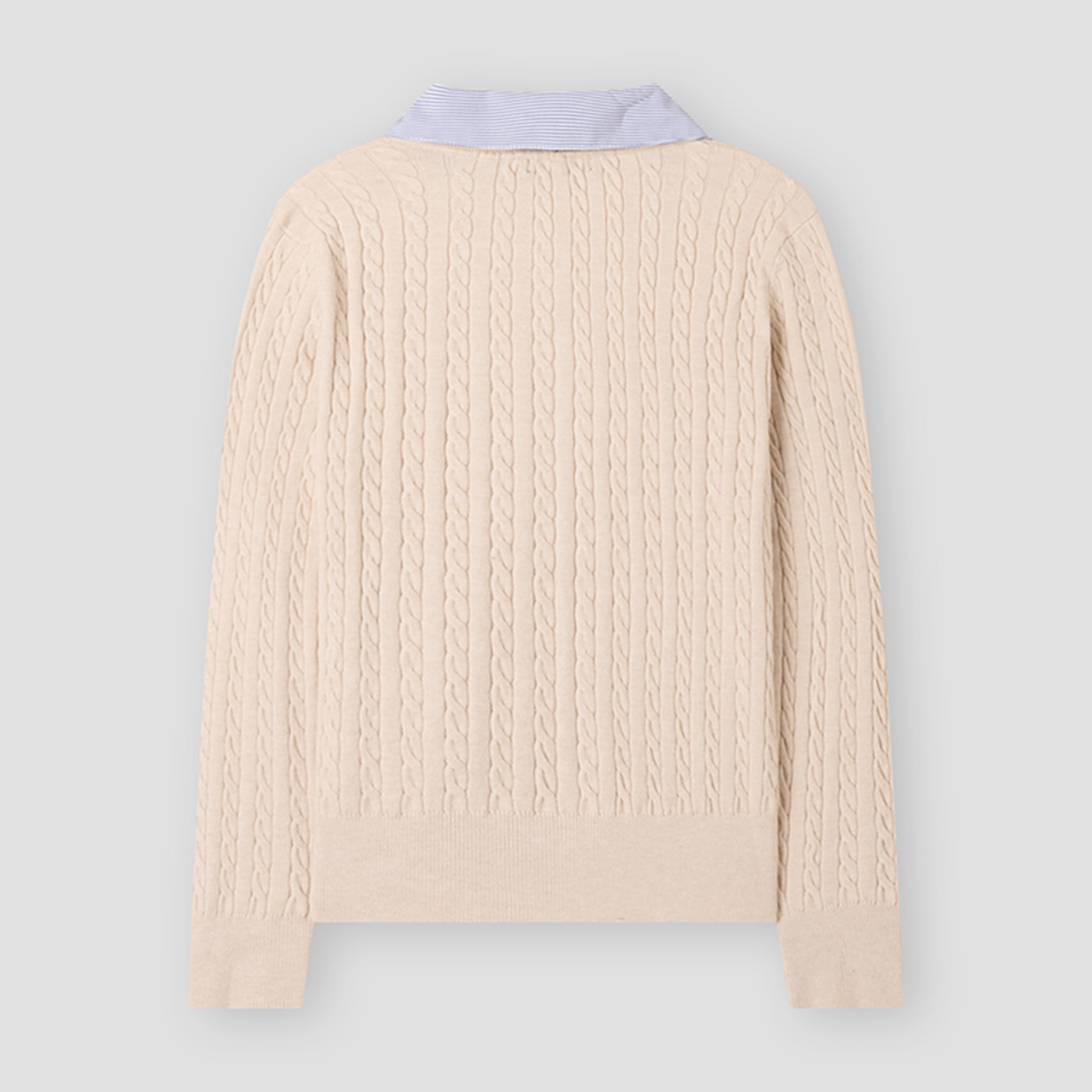 [클라비스] 카라배색 니트_CVCKG1202M