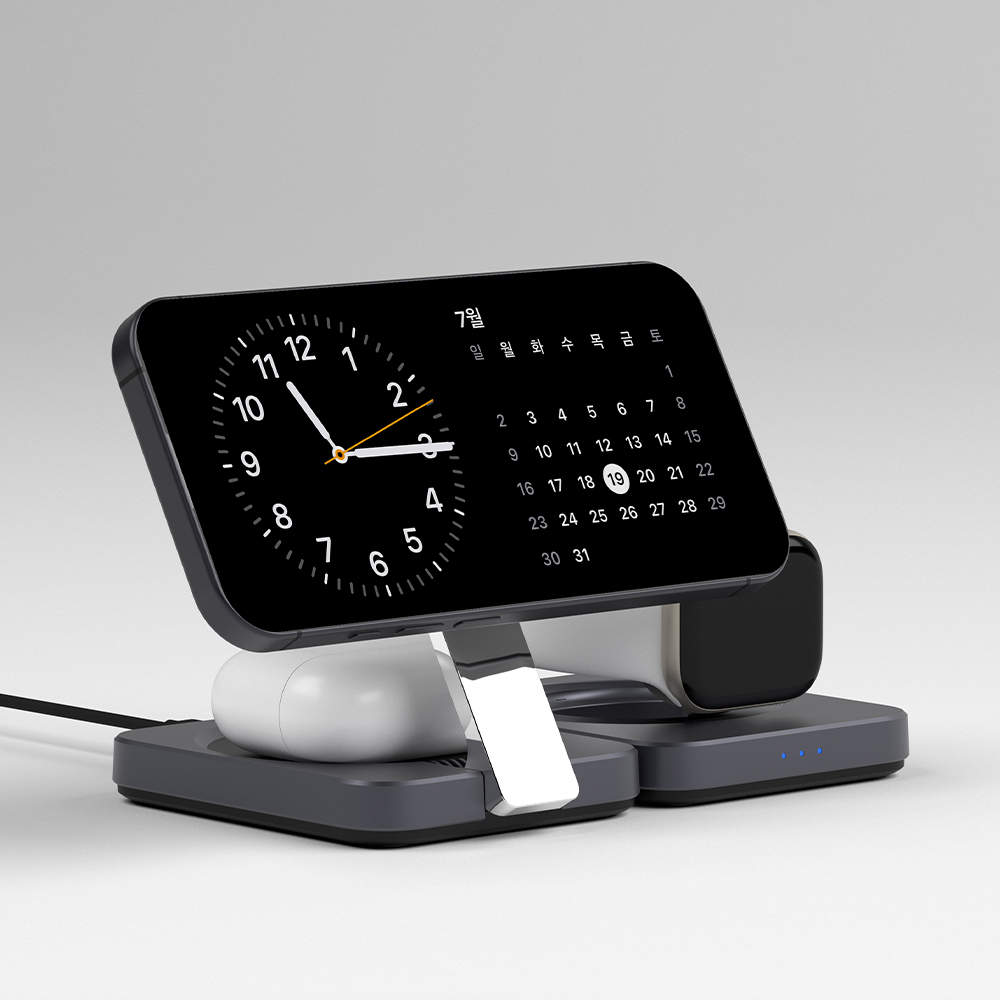 쉽고 편리하게 충전하는 멀티기기 거치대 추천, 오아 폴드Qi2 맥세이프