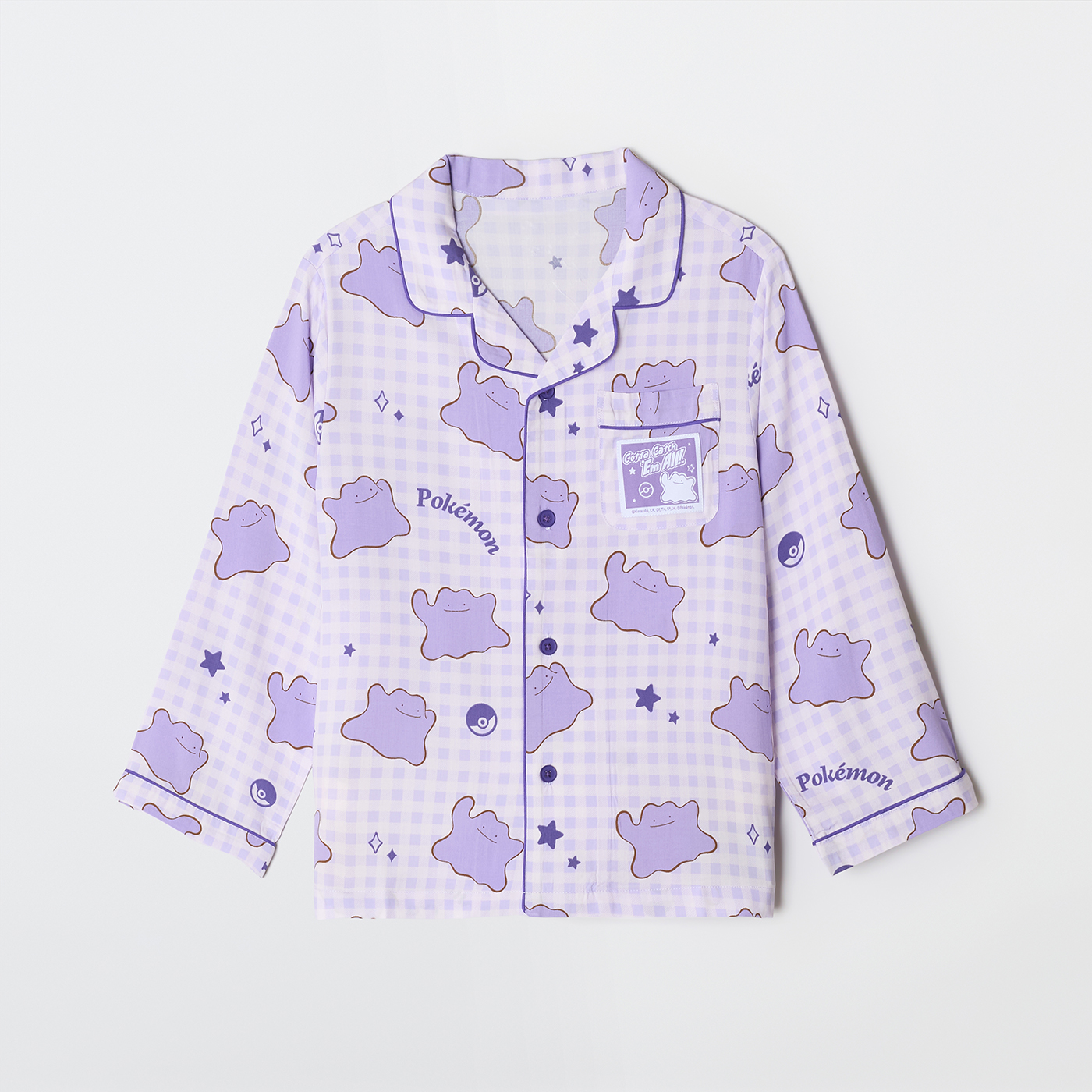 [당일출고][포켓몬] 스파오키즈 체크 긴팔 파자마 잠옷 SPPPG23KU3