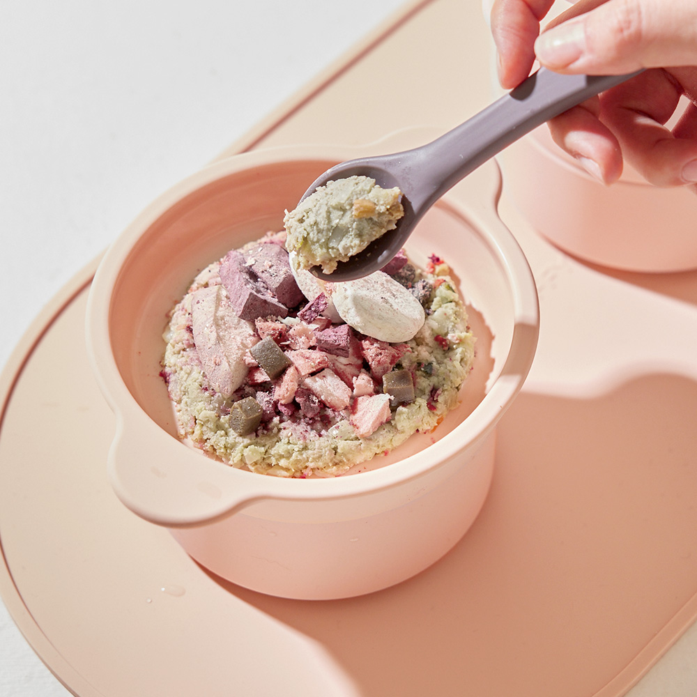 마이플러피 강아지밥그릇 고양이물그릇 실리콘 높이조절 식기 착착시리즈 보울세트 1단 2개