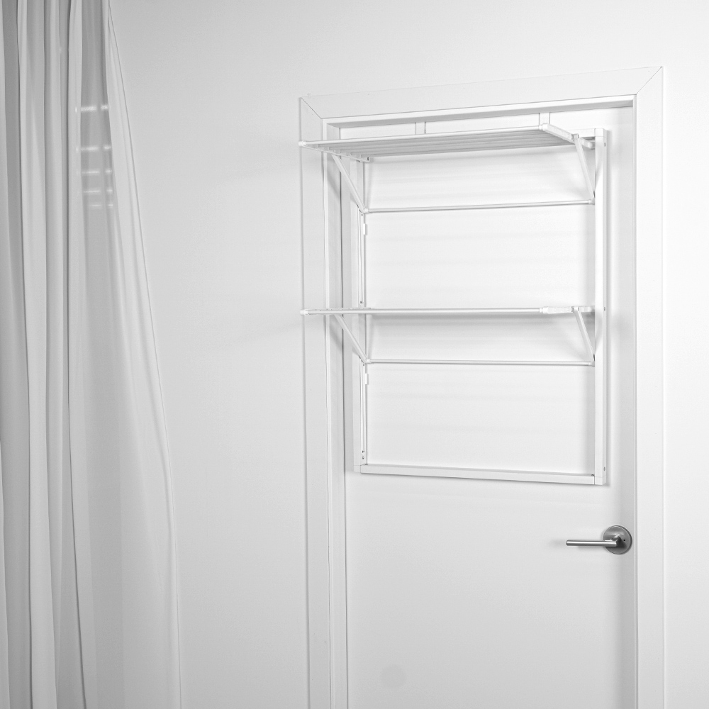 [단독] 런드리업 문걸이 빨래건조대 원룸 튼튼한 미니 접이식 건조대