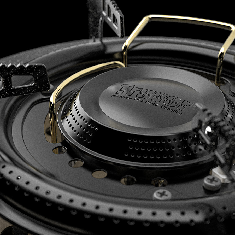 트루버 사하라프로 강염버너로 캠핑도 세련되게!