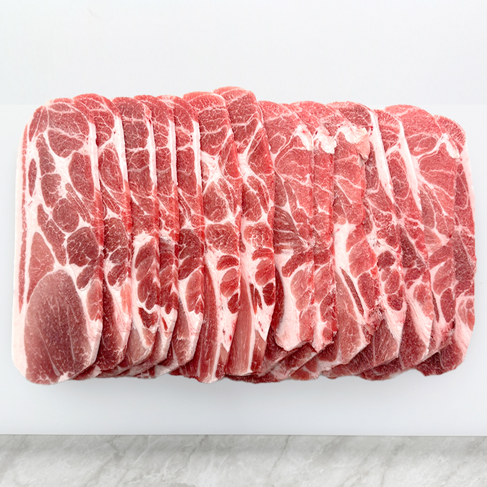 바라던 목살 많은 돼지고기 대용량 목전지 구이 제육 2kg 왕목살 미국산