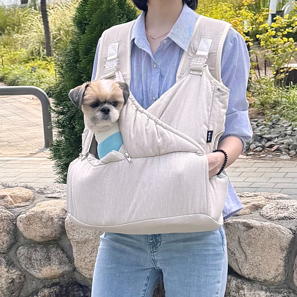 강아지 포대기 이동가방 모드니펫 앞가방 애견 슬링백 산책 백팩 S