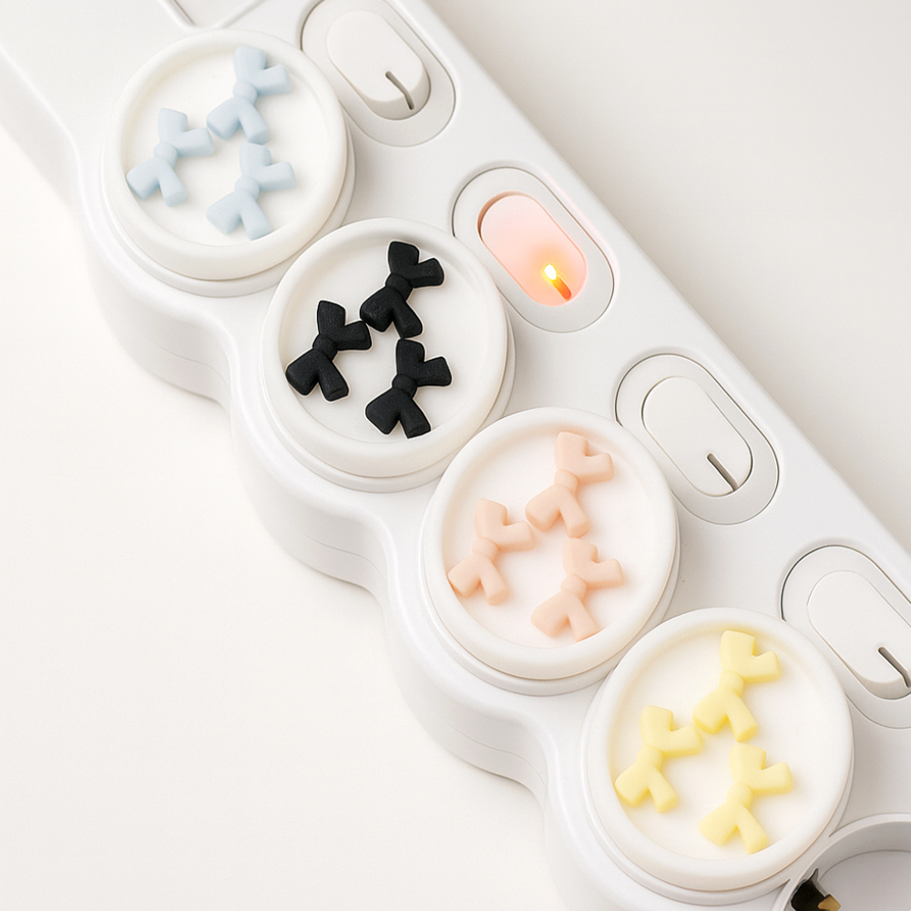 아텍스 리본 멀티탭 콘센트 안전커버 마개 6개입