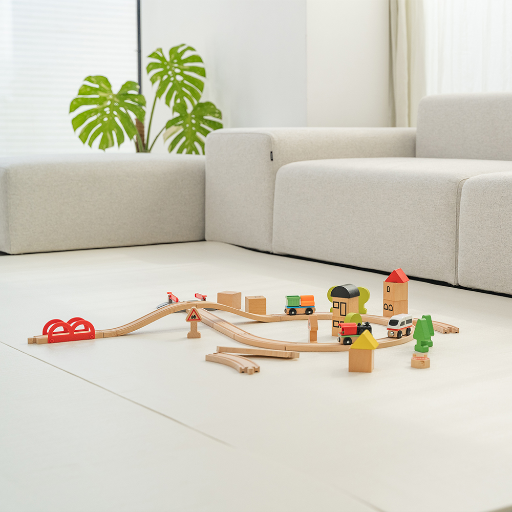 리포소홈 층간소음 아기 유아 거실 놀이방 롤매트 pvc 셀프시공 아이보리 50x100x1.6