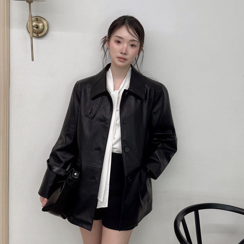 [클라비스] 미디 레더자켓_CVJLG1203M