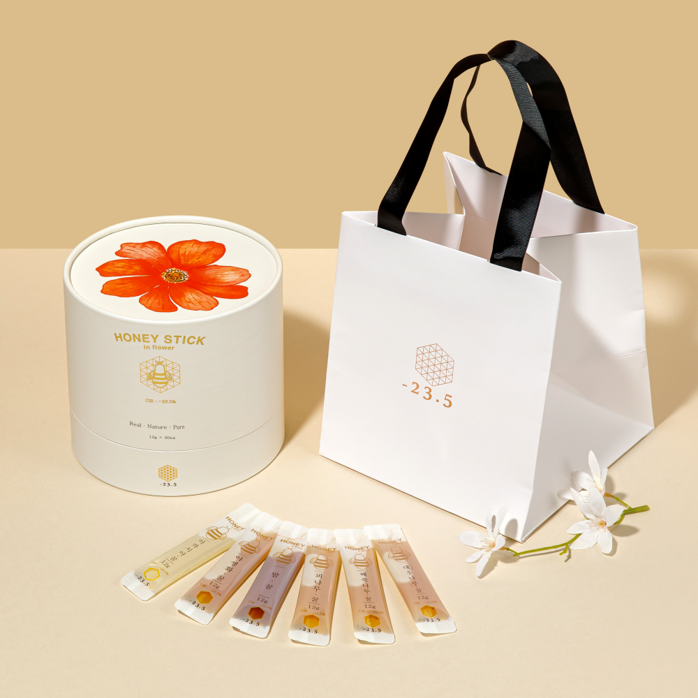 -23.5 꿀스틱 국산 아카시아 벌꿀 휴대용 허니스틱 12g 90개입 답례품 선물