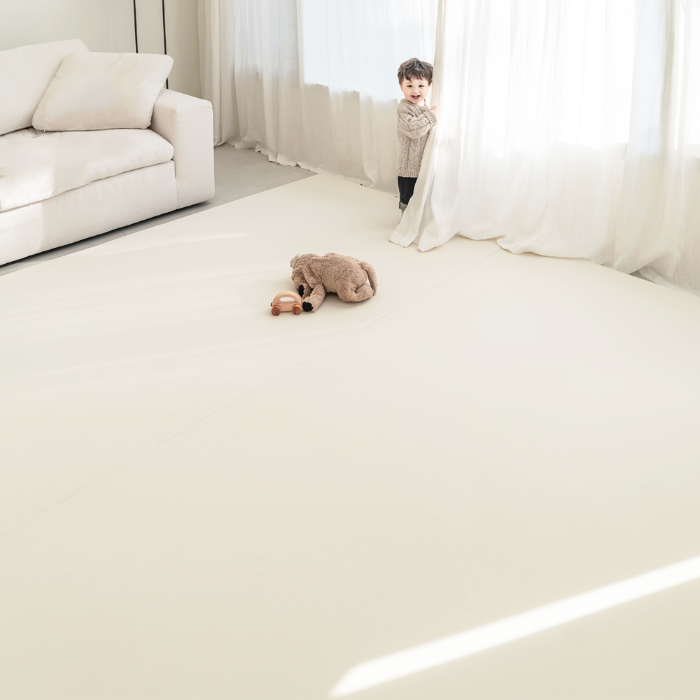 리포소홈 폴더매트 층간소음 아기매트 거실 놀이방 200x240 빅매트 아이보리
