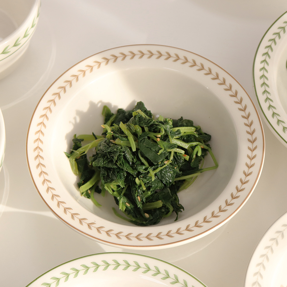 시라쿠스 뉴욕 가든 플레이팅 디저트 접시 원형 M 브라운