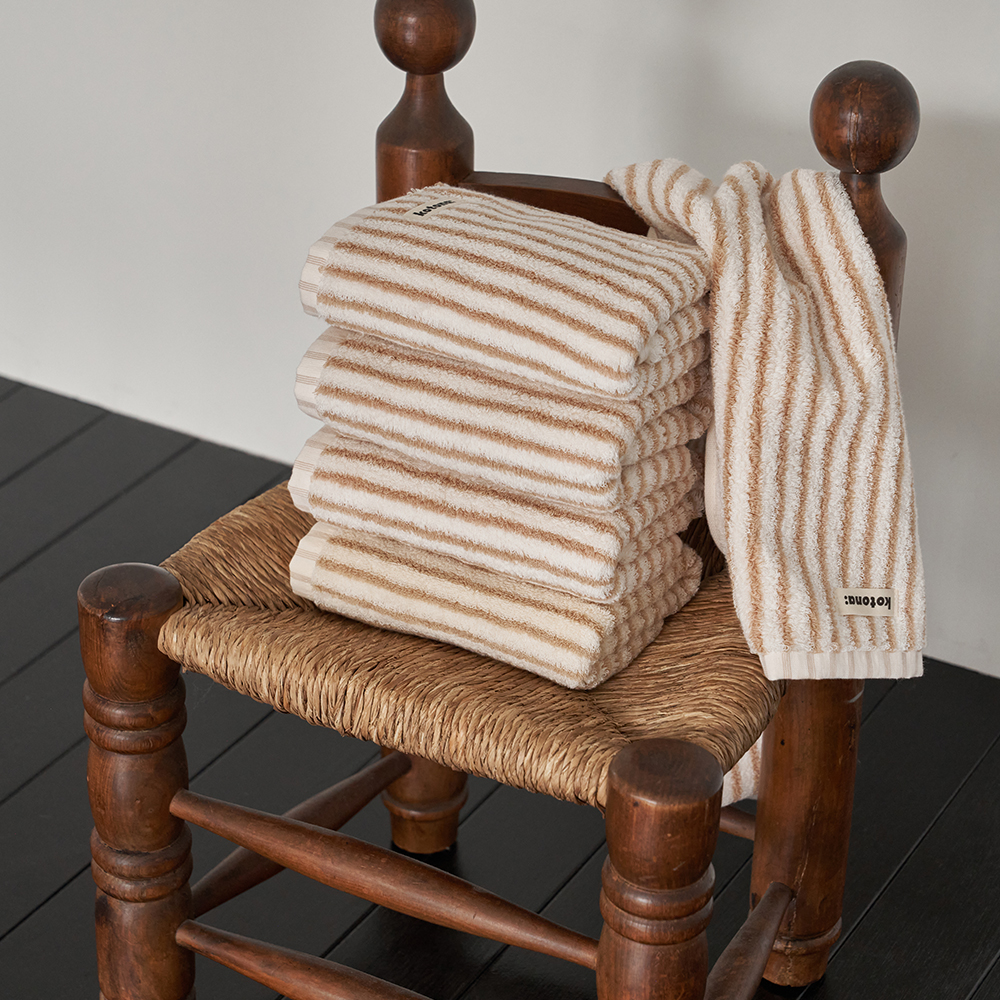 코토나 홈바디 타월 세트 선물포장 집들이 선물 200g , 베이, 5장