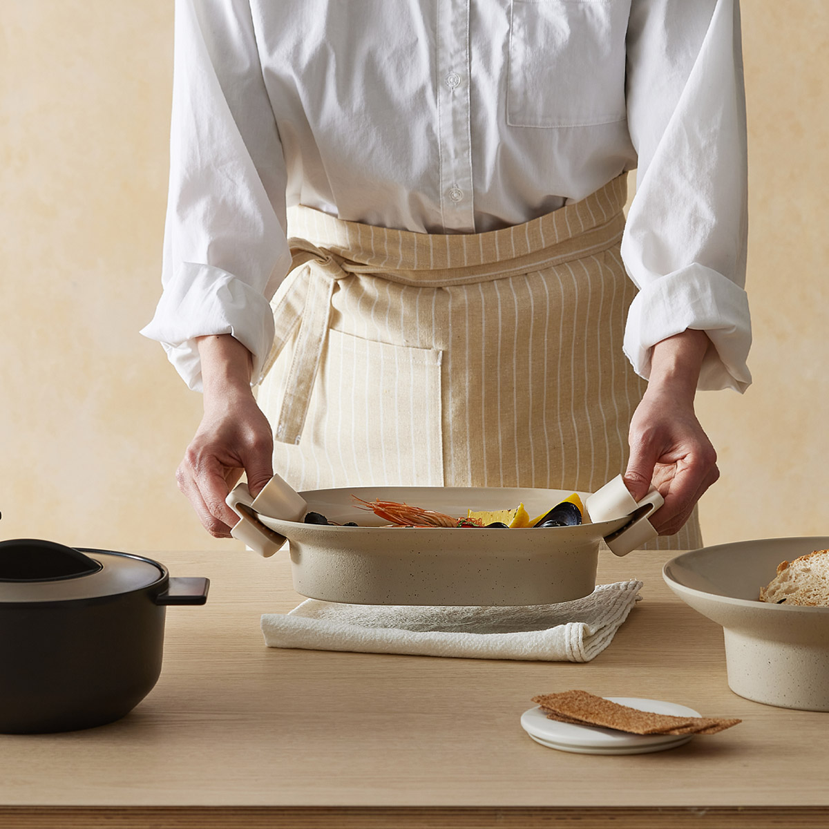 데켓 주물 IH 오발 쿡플레이트 27cm+실리콘 손잡이2P