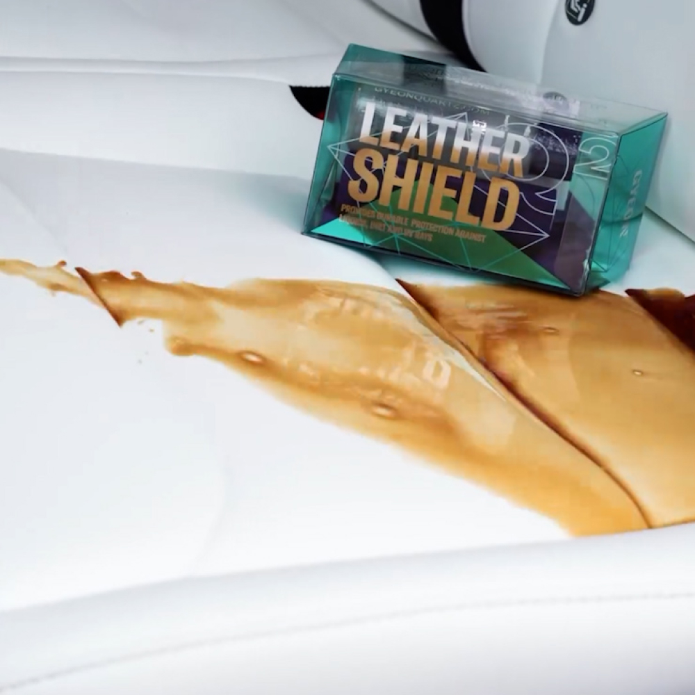 레더쉴드 100ml 자동차 가죽 코팅제 가죽시트코팅 관리제 가죽 클리너 보호제 기온쿼츠