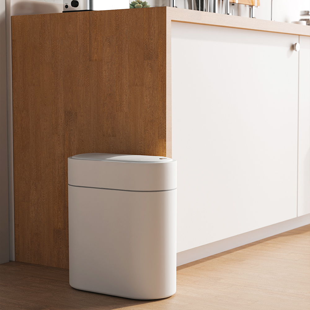 에어빈 완전밀폐 자동 센서 휴지통 냄새차단 욕실 화장실 쓰레기통 9L