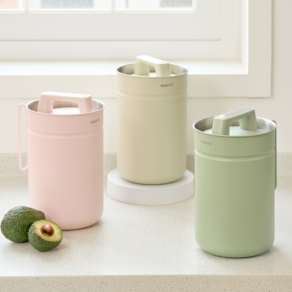 무디타 304 스텐 진공 음식물 쓰레기통 2.8L