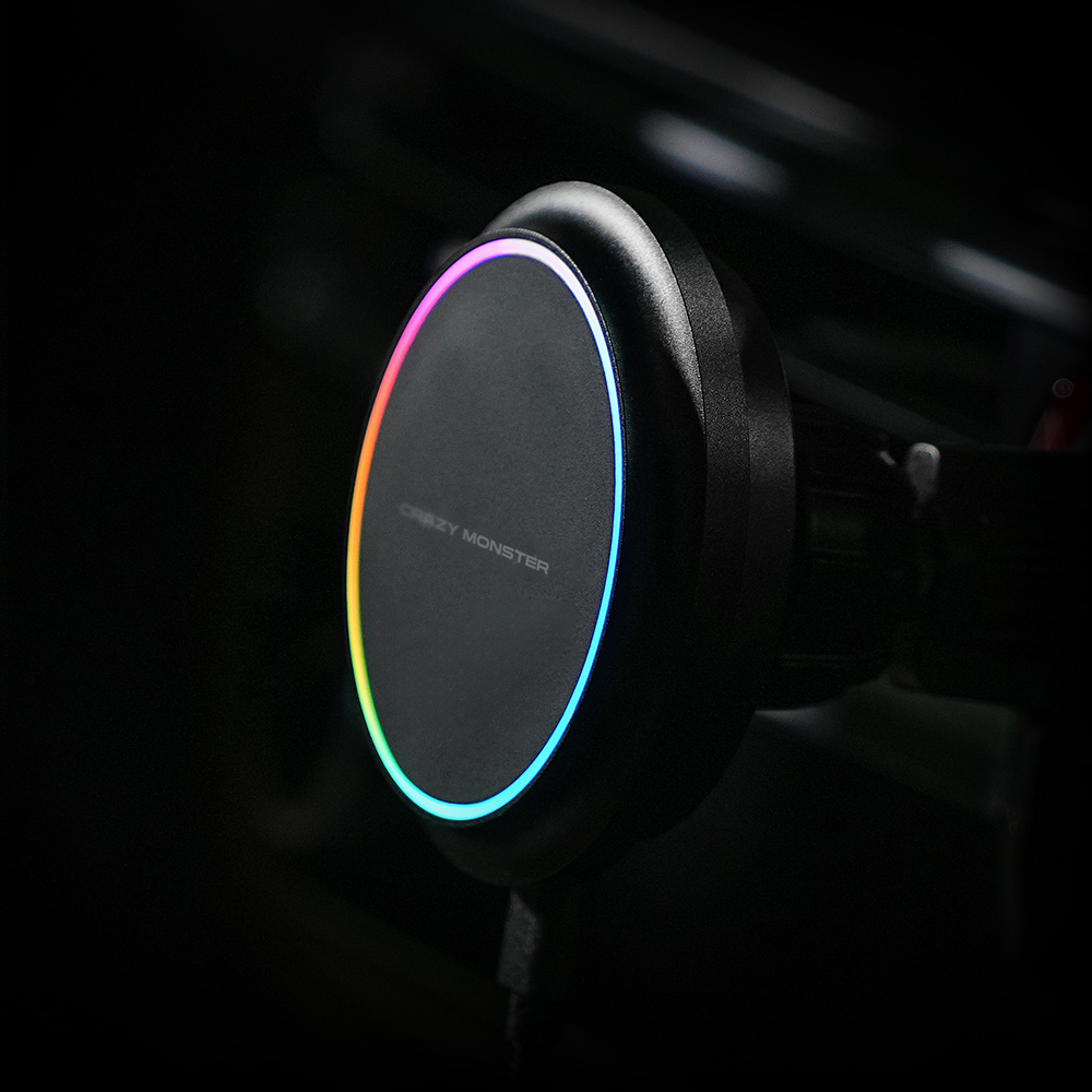 크레이지몬스터 차량용 맥세이프 Qi2 고속 무선충전기 자석 핸드폰 거치대 스마트폰 네오 M1