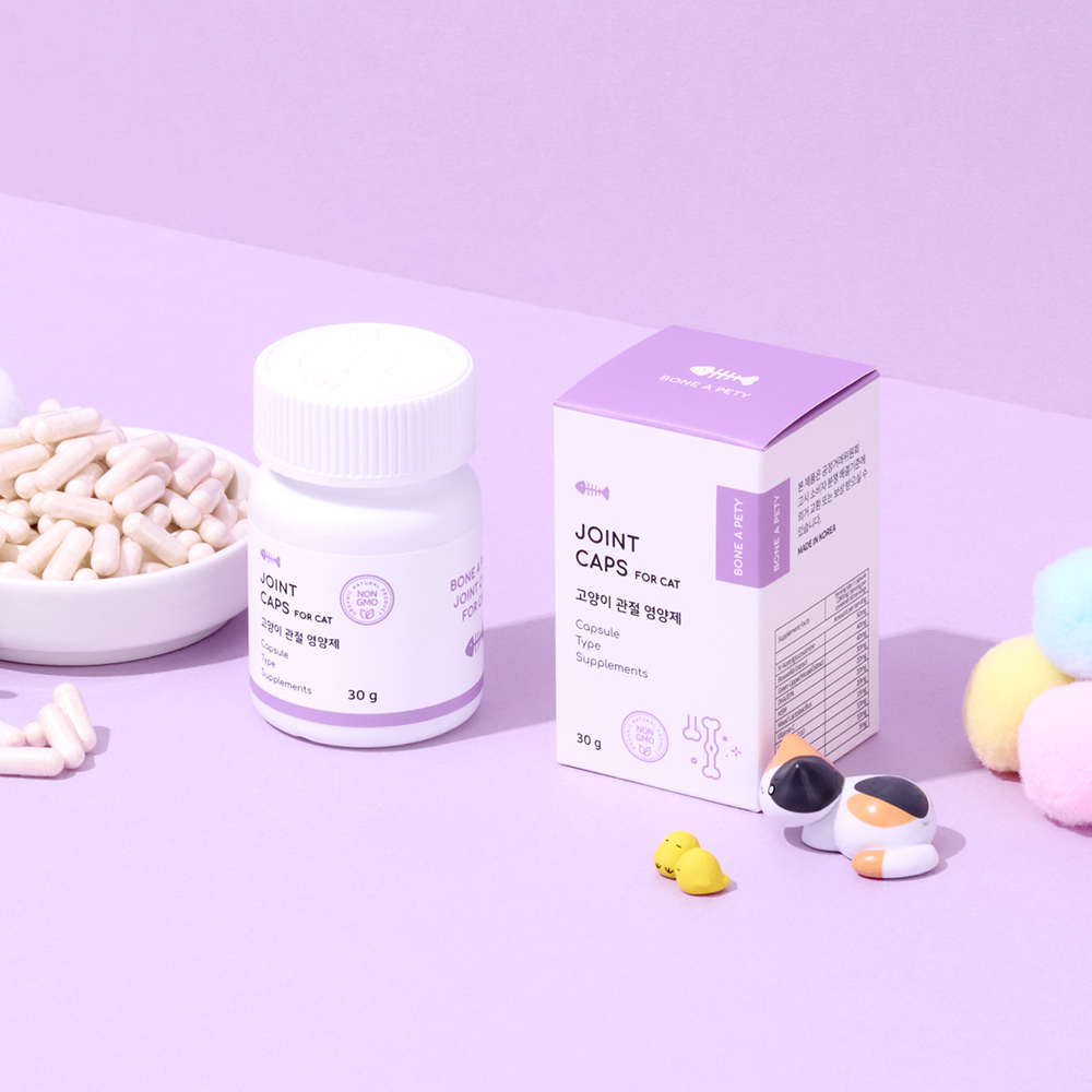 본아페티 조인트캡스포캣 고양이 관절 영양제 60캡슐, 1개