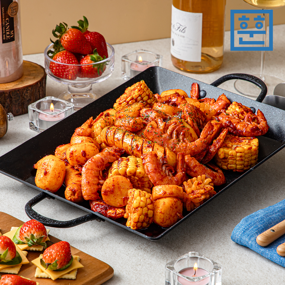 훈훈수산 보일링 씨푸드 쉬림프 밀키트 미국식 해물찜 보일링크랩